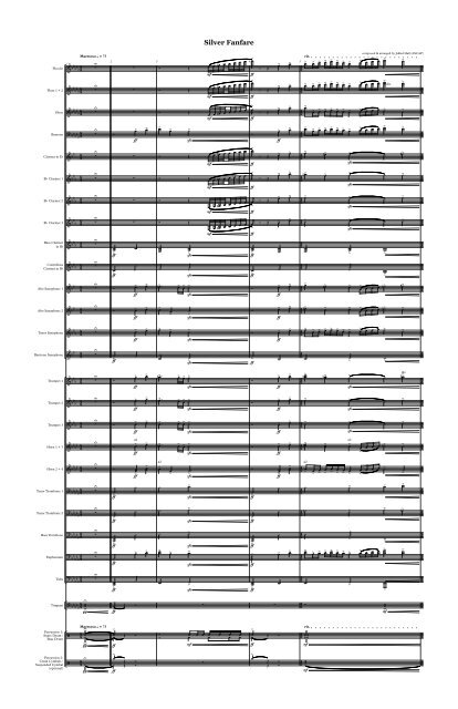 Silver Fanfare - Full Band Score