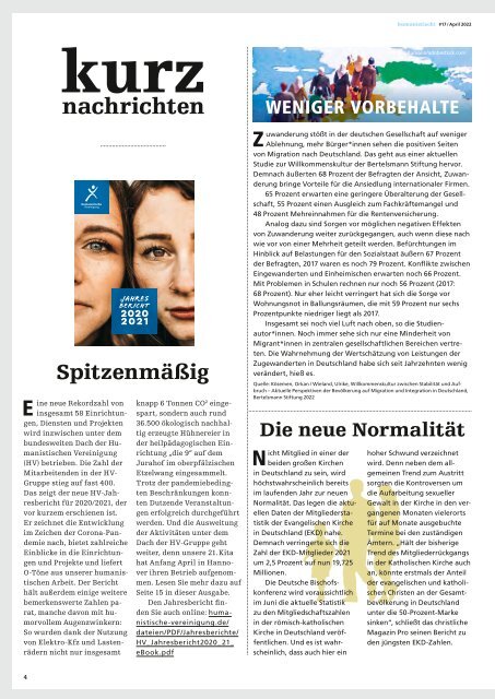 humanistisch! Das Magazin #17 - 2/2022