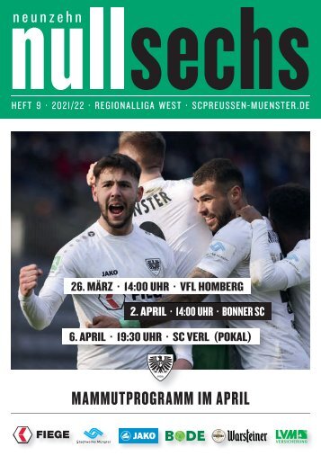 nullsechs Stadionmagazin - Heft 9 2021/22