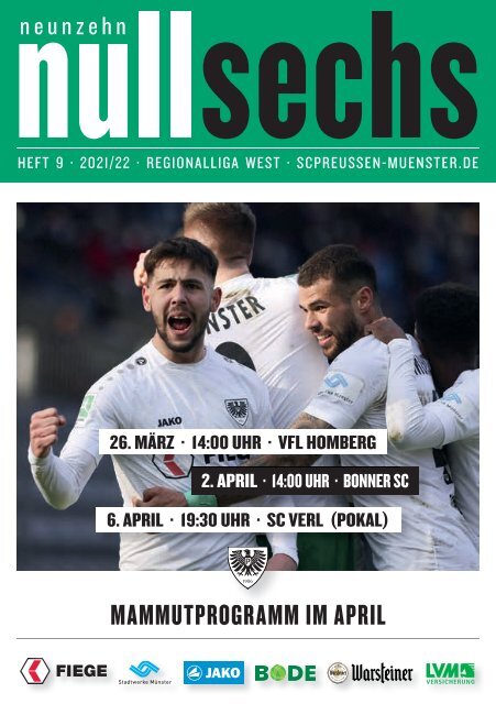 nullsechs Stadionmagazin - Heft 9 2021/22