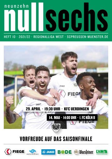 nullsechs Stadionmagazin - Heft 10 2021/22