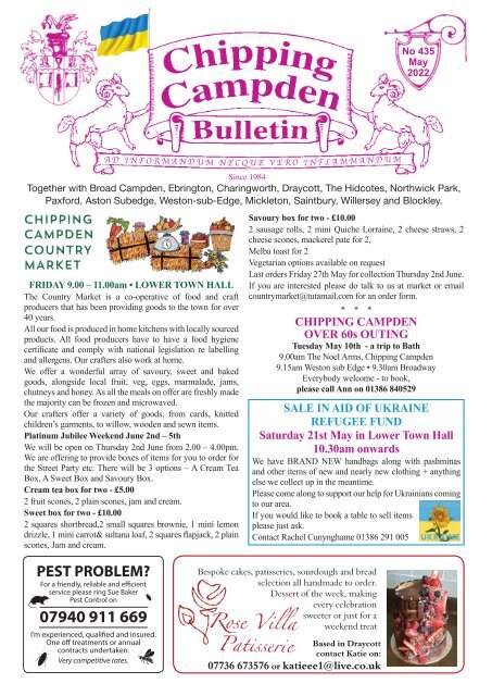 Chipping Campden Bulletin - May 2022 Issue