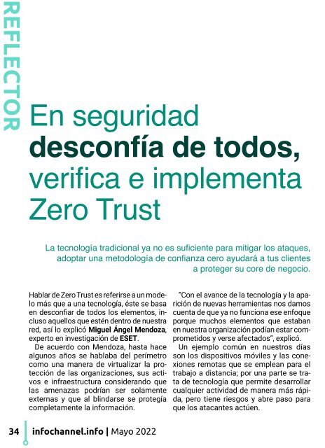 "Zero Trust redefine la ciberseguridad" Mayo 2022