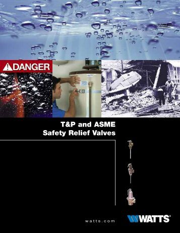 T&P and ASME Safety Relief Valves - Watts Water Technologies, Inc.