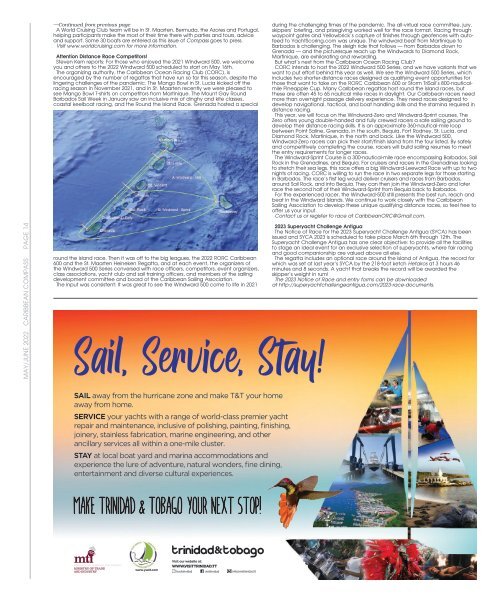 Caribbean Compass Yachting Magazine - May/June  2022