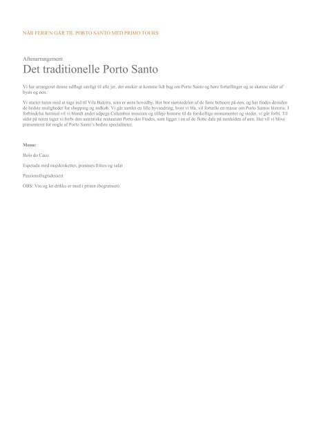 Destination: porto-santo