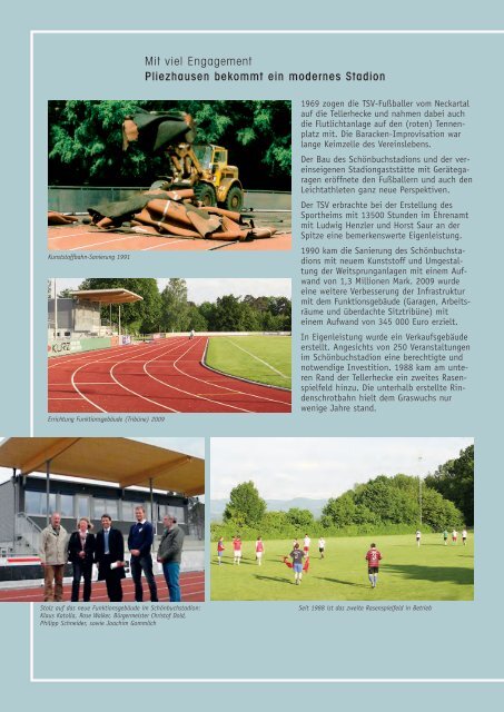 Broschüre 50 Jahre Schönbuchstadion Pliezhausen