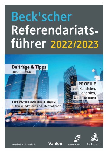 Referendariatsführer 2022/2023