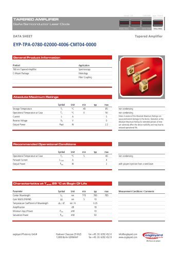 EYP-TPA-0780-02000-4006-CMT04-0000 - eagleyard PHOTONICS