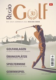 Regio Golf 2022 Golfen in der Region Bern