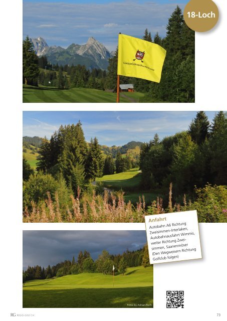 Regio Golf 2022 Golfen in der Region Bern