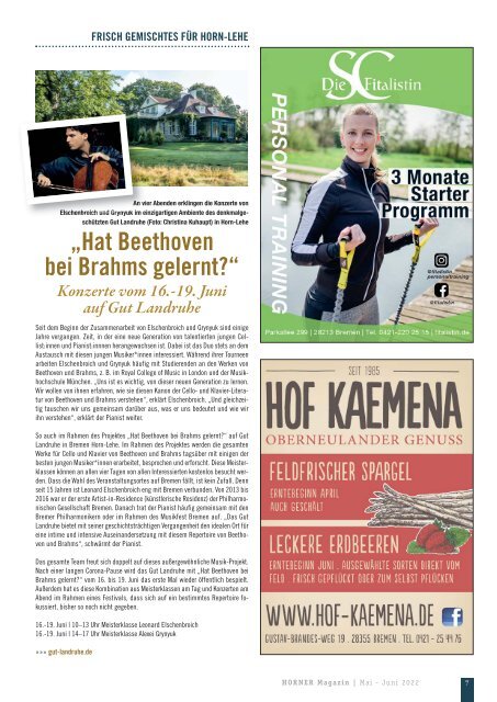 HORNER Magazin | Mai - Juni 2022