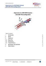 Alignment of a DFB MOPA System with DFB TPA ... - eagleyard