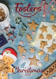 Fosters Foods Christmas 2022 brochure