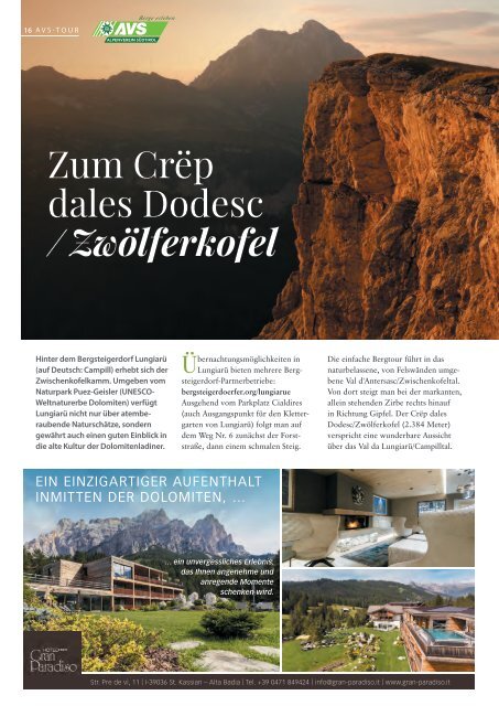 Südtirol Magazin Sommer 2022 - WamS