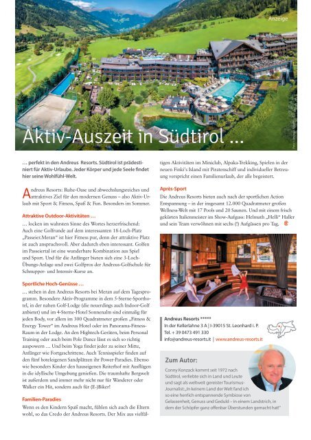 Südtirol Magazin Sommer 2022 - WamS