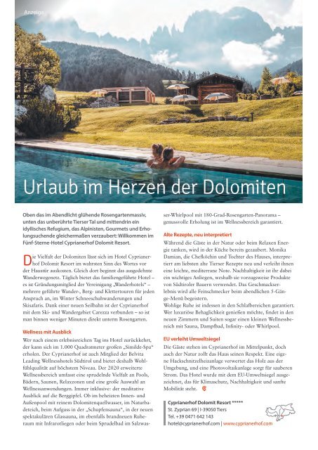 Südtirol Magazin Sommer 2022 - WamS