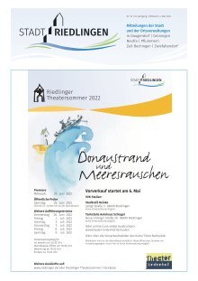 Amtliches Mitteilungsblatt Riedlingen 04.05.2022