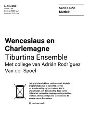2022 05 07 Wenceslaus en Charlemagne -Tiburtina Ensemble