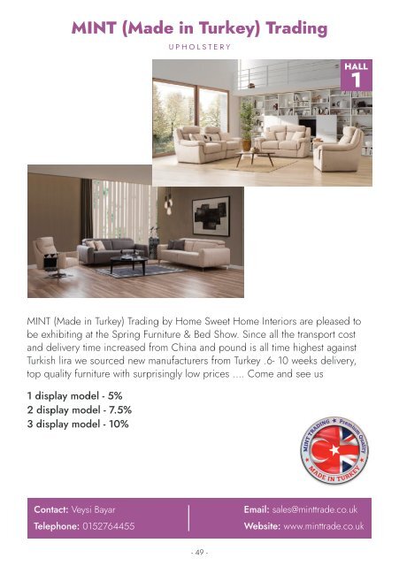 Minerva Spring Furniture Show Guide