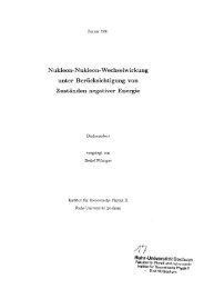 J - Institut für Theoretische Physik II - Ruhr-Universität Bochum