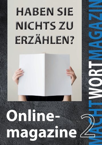MachtWortMagazin 2 - Online-Magazine