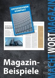 MachtWortMagazin 3 - Magazinbeispiele