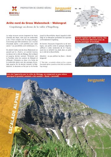 Proposition de Course 05.2022 – Arête nord du Gross Walenstock – Walengrat