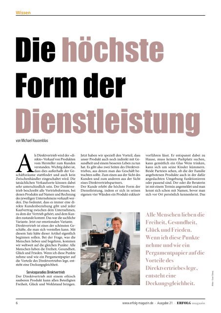 ERFOLG Magazin Dossier 21: Michael Hausenblas