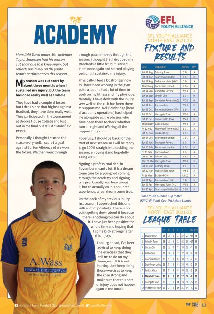 Mansfield Town vs Forest Green Rovers