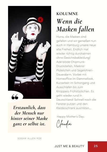 just me & beauty E-Magazin Issue N°10 Mai 2022