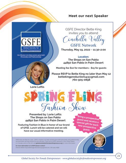 GSFE Newsletter-May 2022