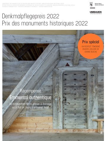 Prix des monuments historiques 2022