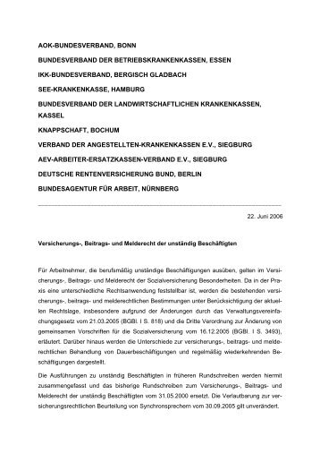 Unständig Beschäftigte Rundschreiben - LohnFix