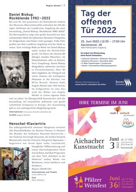 SchlossMagazin Augsburg+Umgebung Mai + Juni 2022