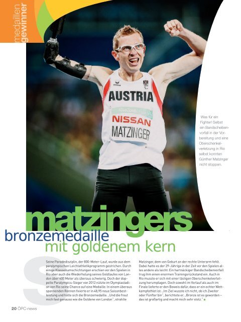 Paralympic News - Zusammenfassung RIO 2016 - Ausgabe 2/2016