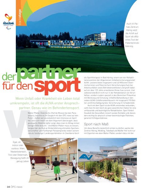 Paralympic News - Zusammenfassung RIO 2016 - Ausgabe 2/2016