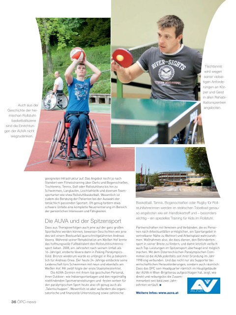 Paralympic News - Zusammenfassung RIO 2016 - Ausgabe 2/2016