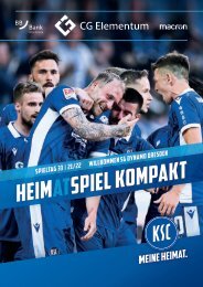33. Spieltag: KSC - SG Dynamo Dresden