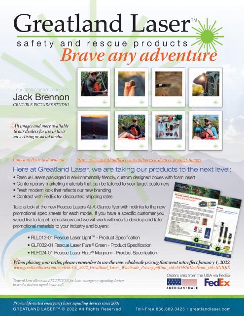 Greatland Laser Brave Any Adventure Newsletter Q2 Dealer