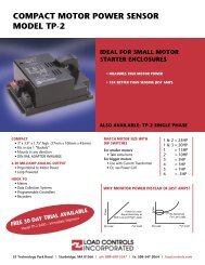 on Model TP-2 - Load Controls Inc