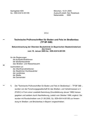 913-I-TP BF - Bayerisches Staatsministerium des Innern - Bayern