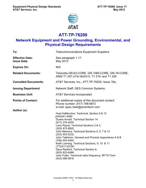 ATT-TP-76200 - AT&T