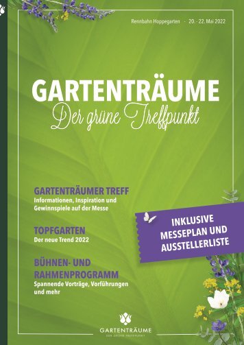 Gartenträume Hoppegarten - Messeheft 2022
