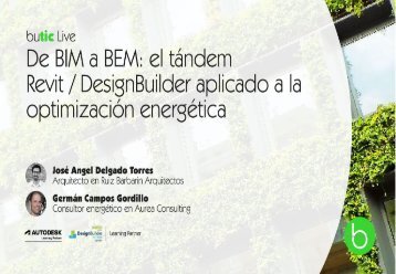 De BIM a BEM: el tándem Revit/DesignBuilder aplicado a la optimización energética