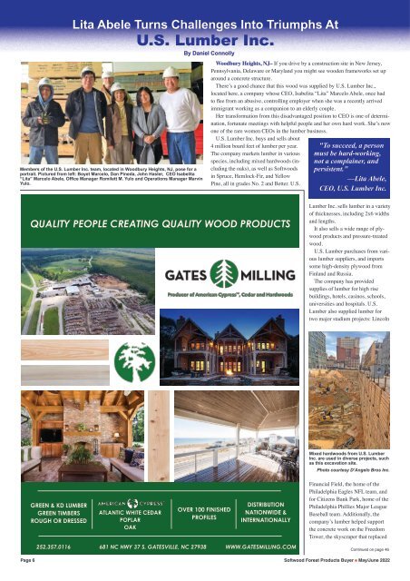 The Softwood Forest Products Buyer - May/June 2022