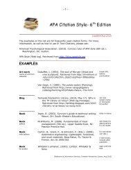 Apa Citation Style