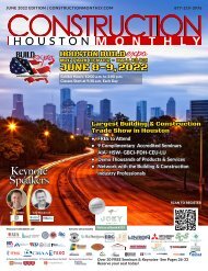 Construction Monthly Magazine |Houston 2022 Build Expo Show Edition