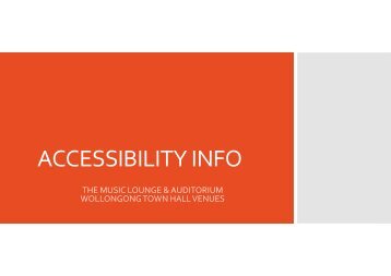Accessibility Information