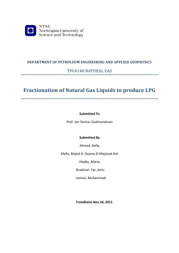 Fractionation of Natural Gas Liquids to produce LPG